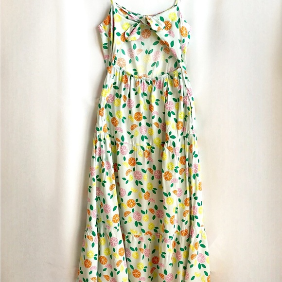 Cat & Jack Girls Citrus Print Dress | Summer | Size 10/12 | Boho | Beachy - Picture 3 of 5